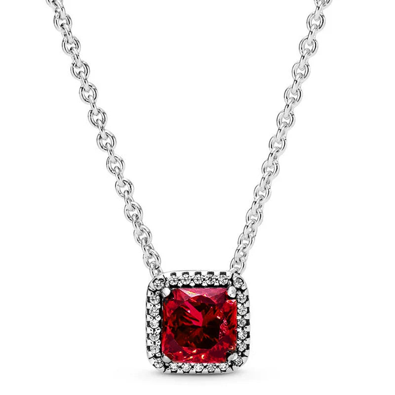 925 Sterling Silver Square Necklace