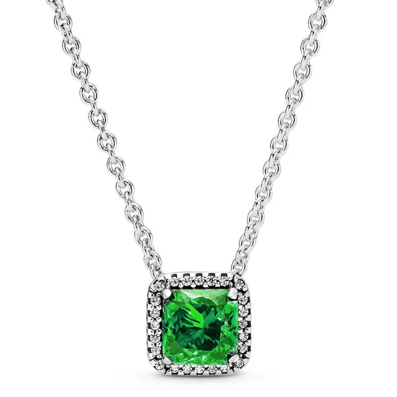 925 Sterling Silver Square Necklace