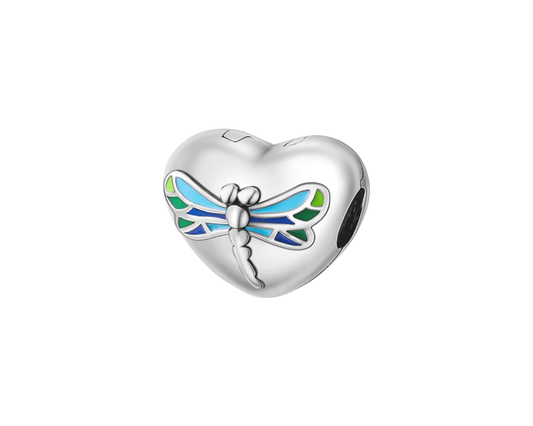 925 Sterling Silver Dragonfly Clip Charm