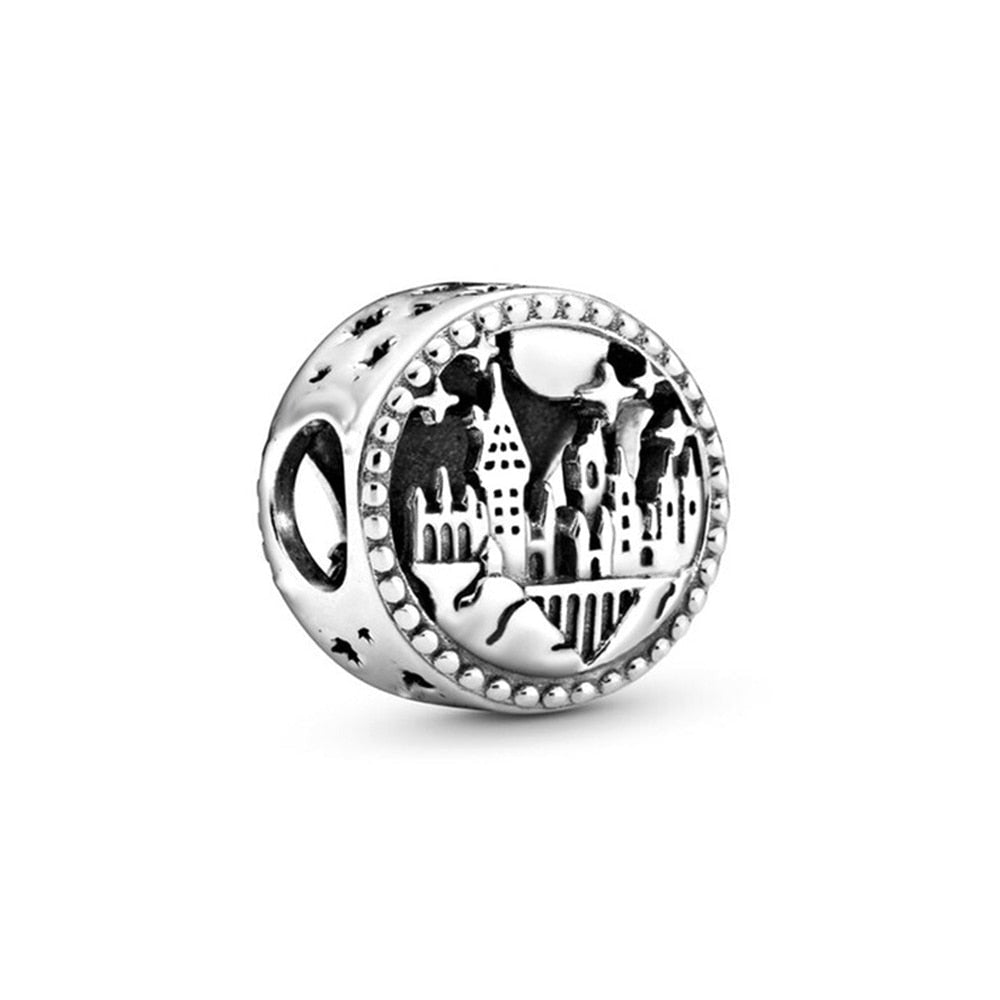 925 Sterling Silver Castle Charm