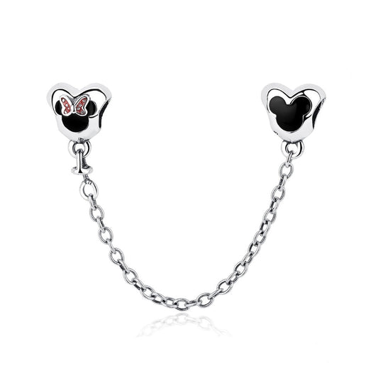 925 Sterling Silver Character Safety Chain