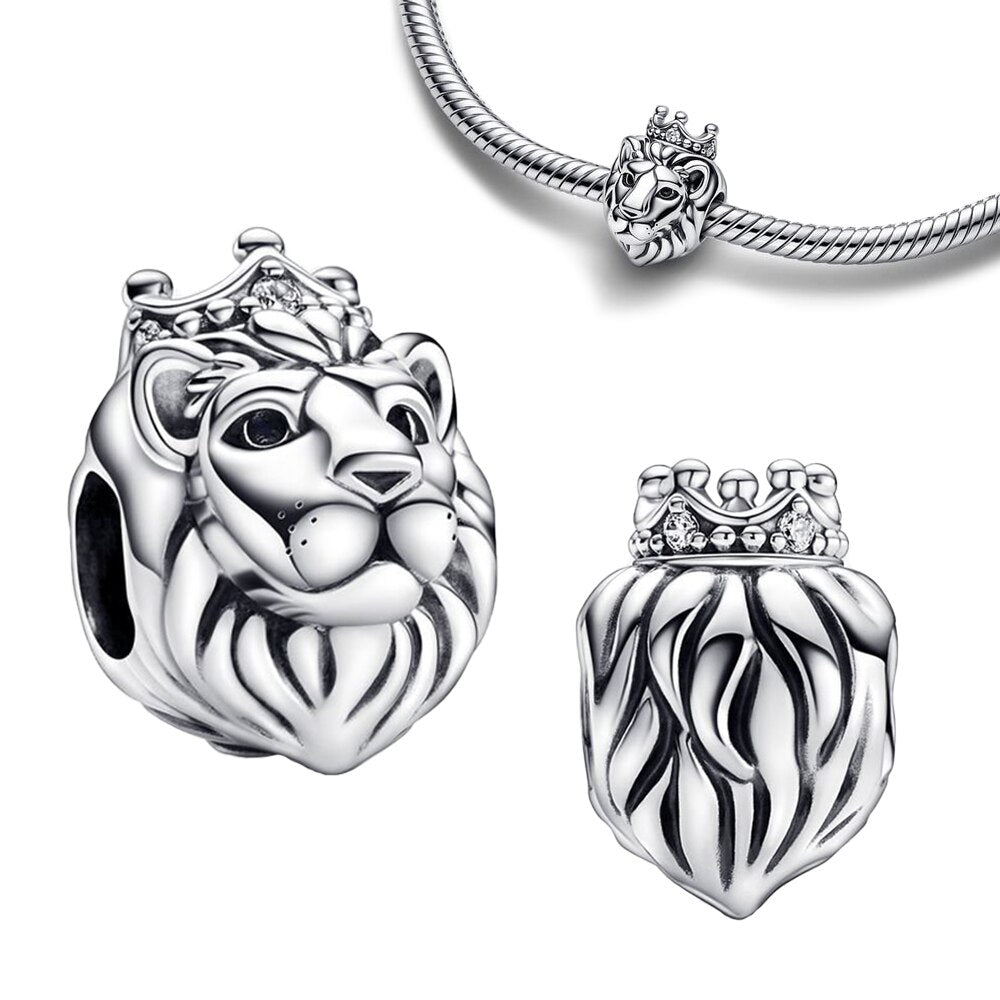 925 Sterling Silver Lion Charm