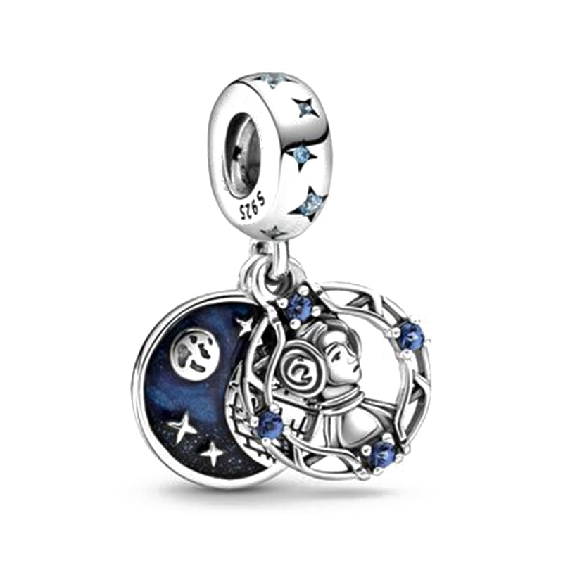 925 Sterling Silver Princess Character Dangle Charm
